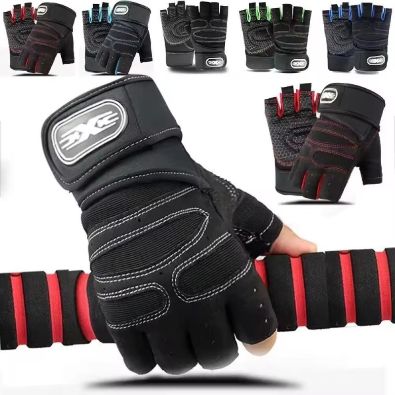 Outdoor Sport Bar - Fitness Half Finger Gloves Men And
