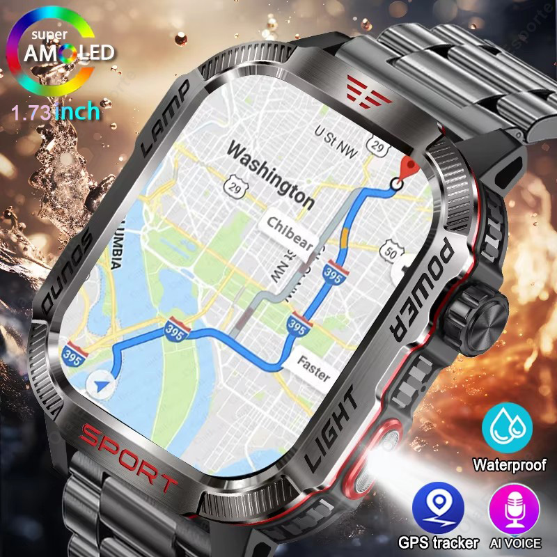 Outdoor Sport Smart Watch - New Military GPS Smart Watch Men