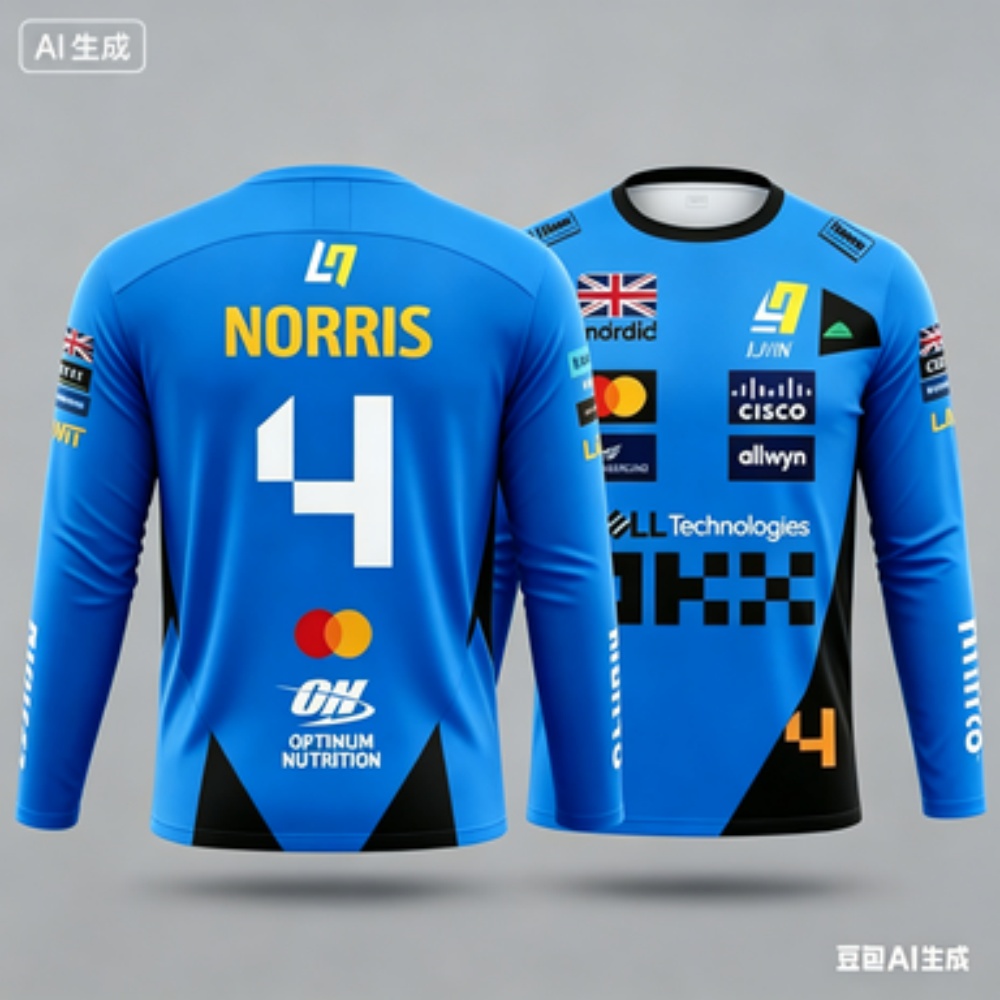 Outdoor Sports Outfit - Norris No.4 Racing Suit Long-Sleeve Top