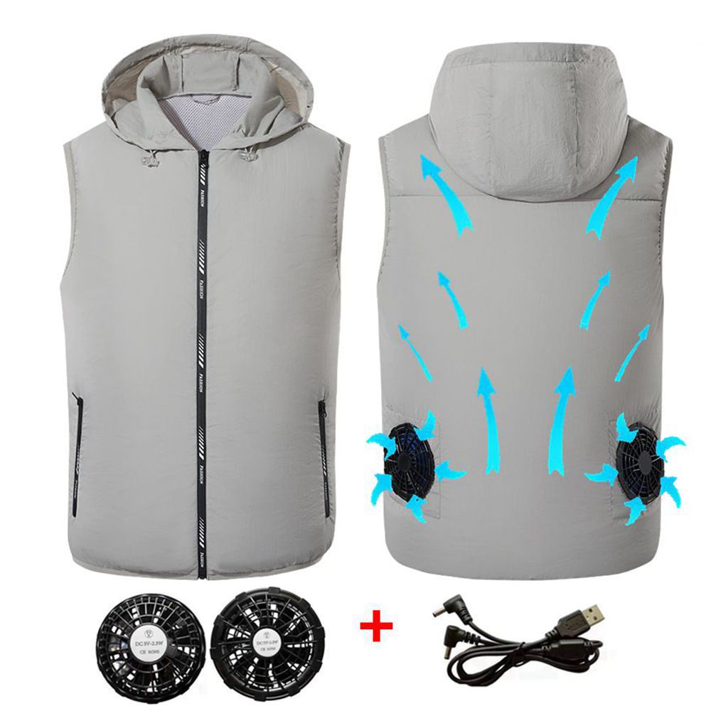 Summer Sport Fan Air Condition - Outdoor Sport Jacket Brand ulasan dan harga
