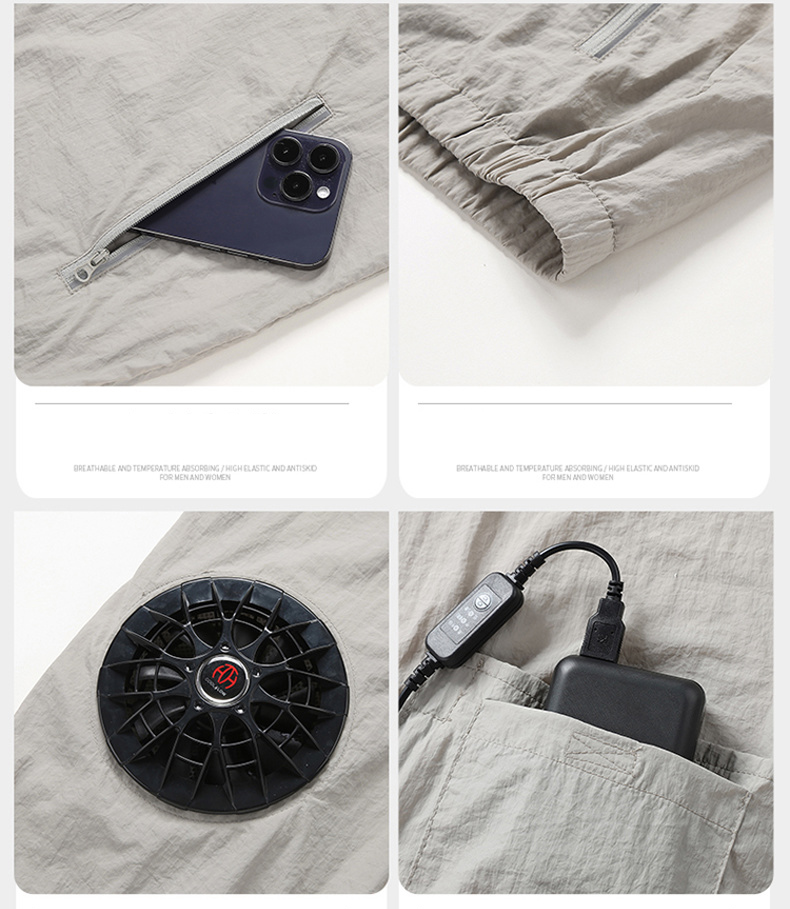 Summer Sport Fan Air Condition - Outdoor Sport Jacket Brand ulasan dan harga