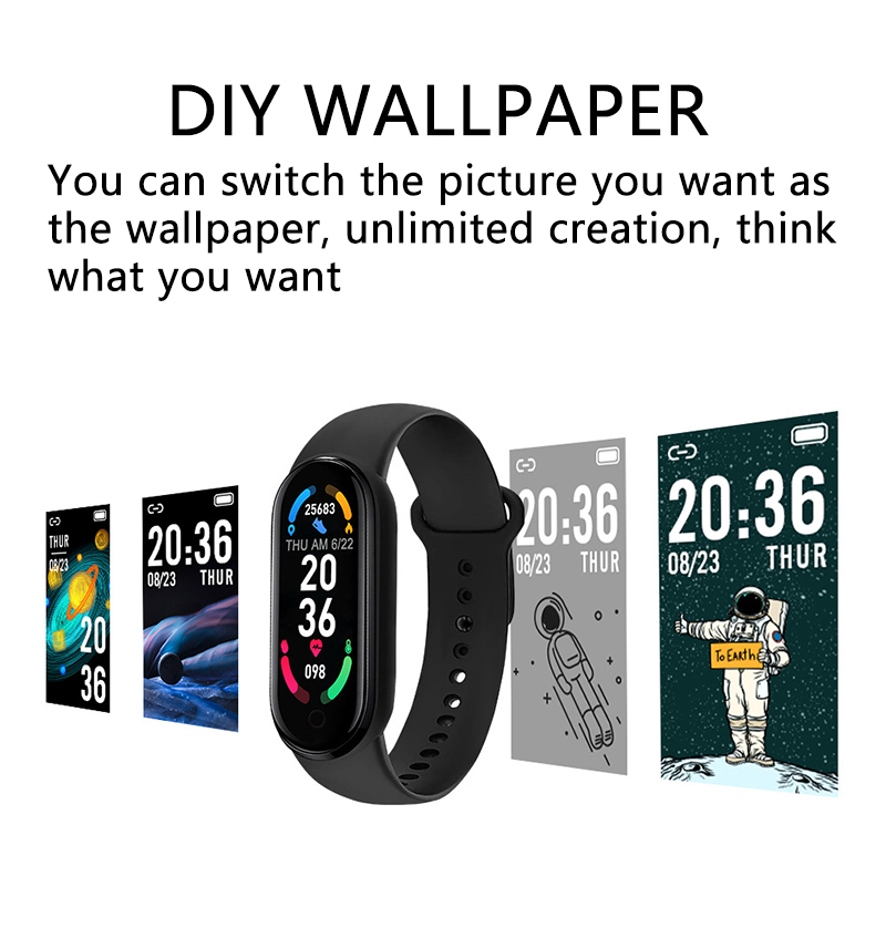 M6 Smart Watch Men Women Fitne - Outdoor Sport Smart Watch ulasan dan harga