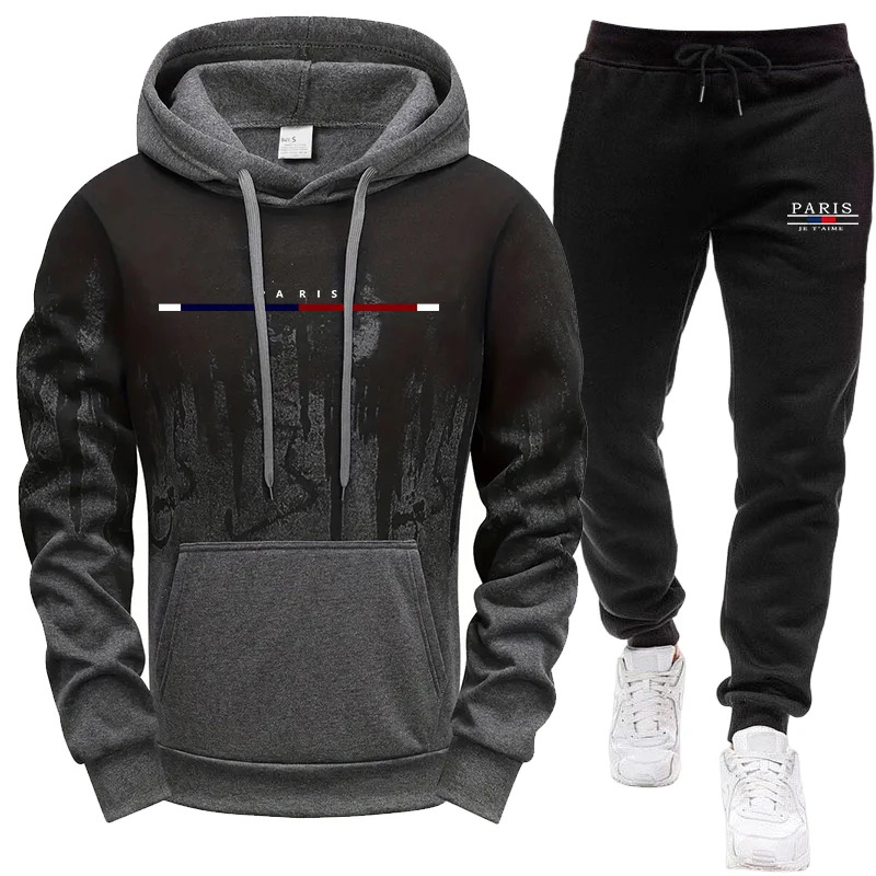 Men's Set/Hoodie/Pants Autumn  - Outdoor Sports Outfit ulasan dan harga