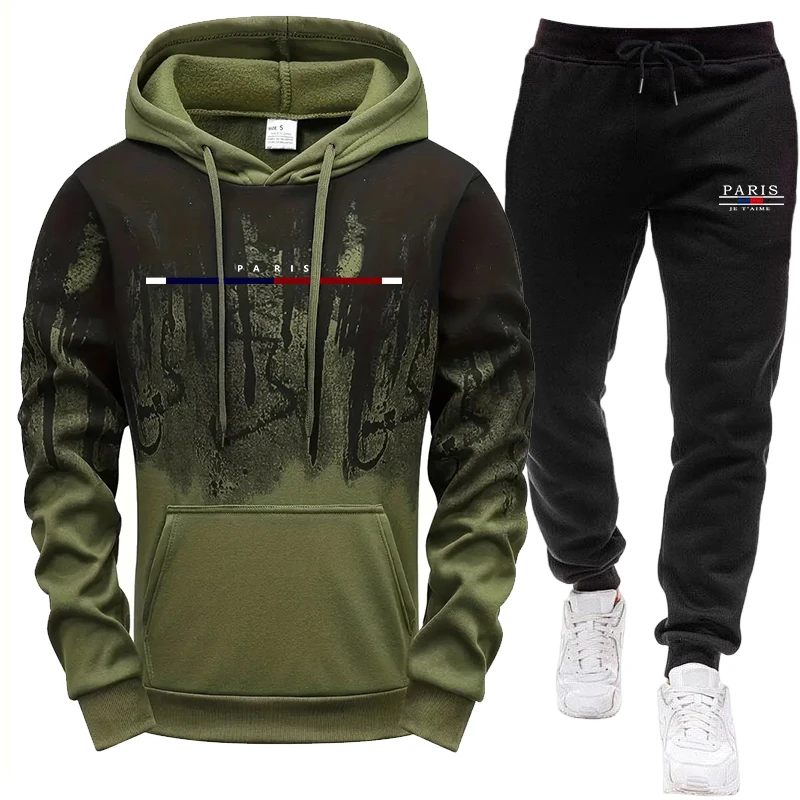 Men's Set/Hoodie/Pants Autumn  - Outdoor Sports Outfit ulasan dan harga