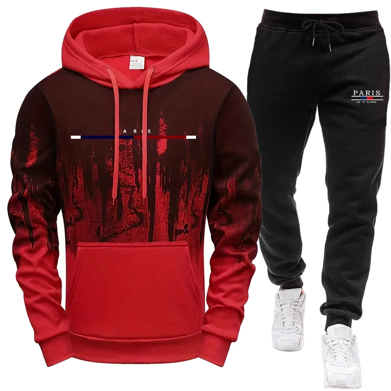 Men's Set/Hoodie/Pants Autumn  - Outdoor Sports Outfit ulasan dan harga