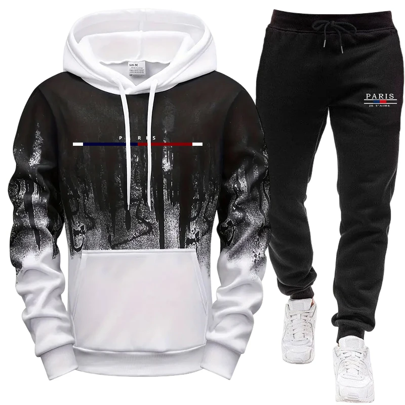 Men's Set/Hoodie/Pants Autumn  - Outdoor Sports Outfit ulasan dan harga