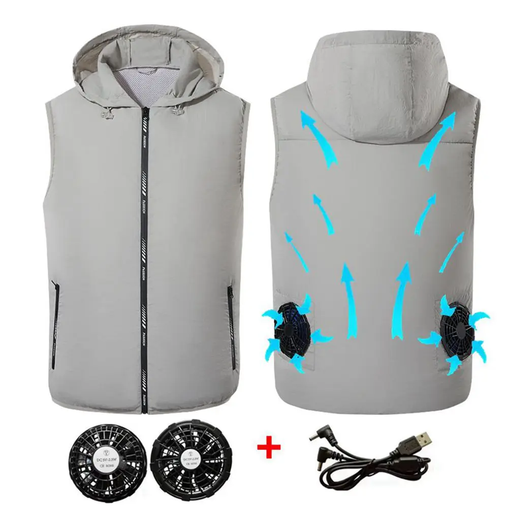 Summer Sport Fan Air Condition - Outdoor Sport Jacket Brand ulasan dan harga