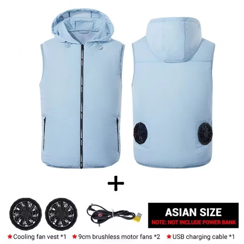 Summer Sport Fan Air Condition - Outdoor Sport Jacket Brand ulasan dan harga