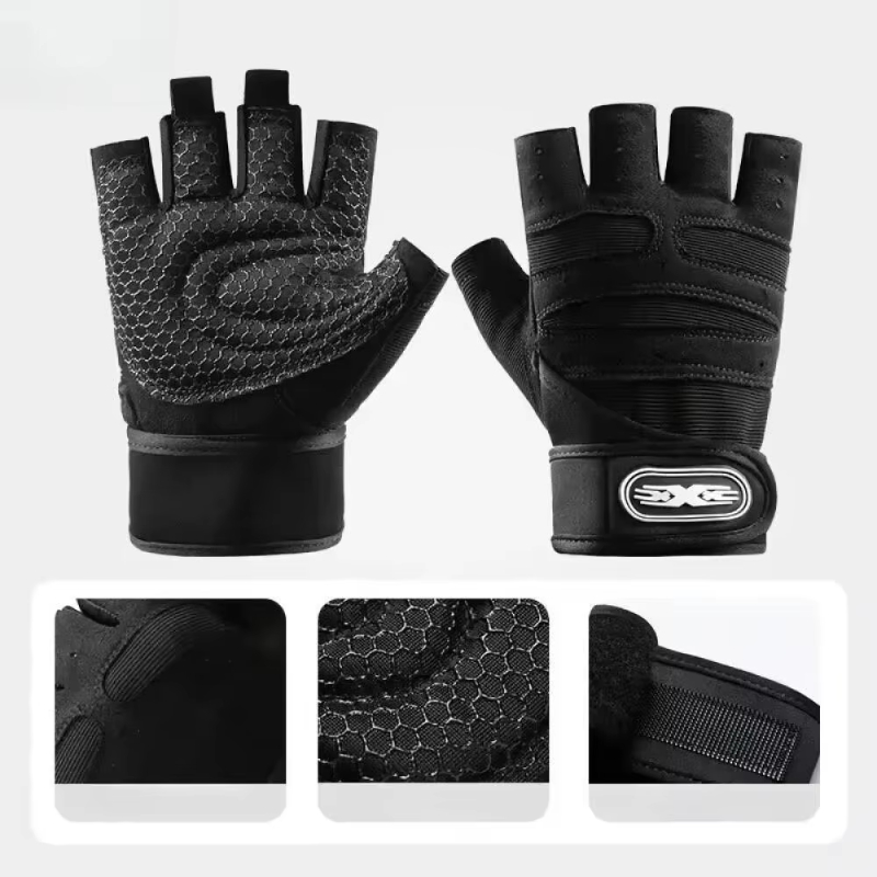Fitness Half Finger Gloves Men - Outdoor Sport Bar ulasan dan harga