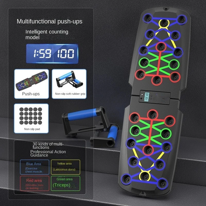 Push-up Board Set Portable Mul - Outdoor Sport Bar ulasan dan harga