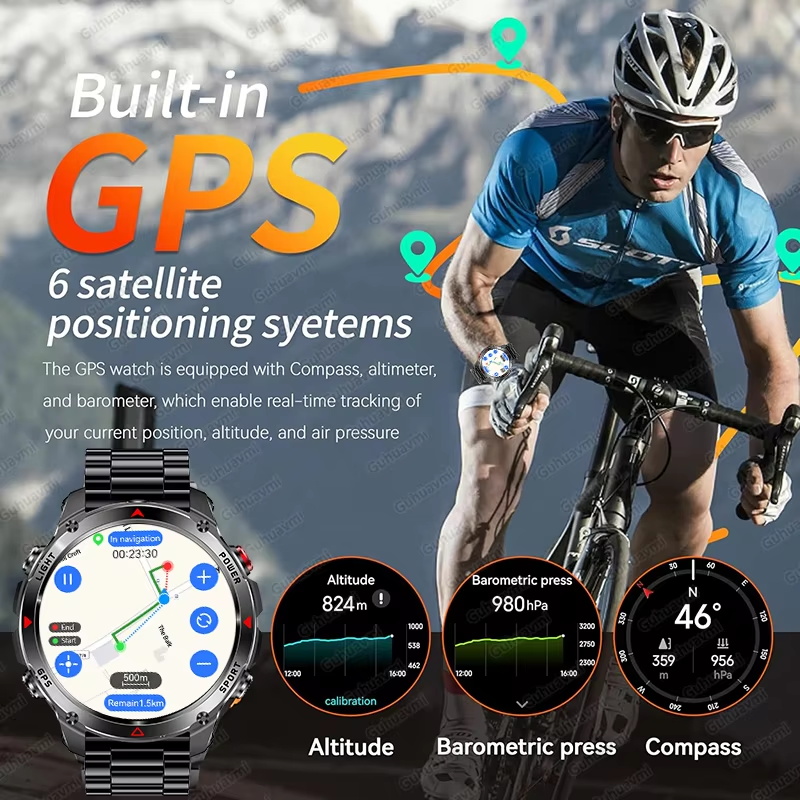 Military 540mAh GPS Smart Watc - Outdoor Sport Smart Watch ulasan dan harga