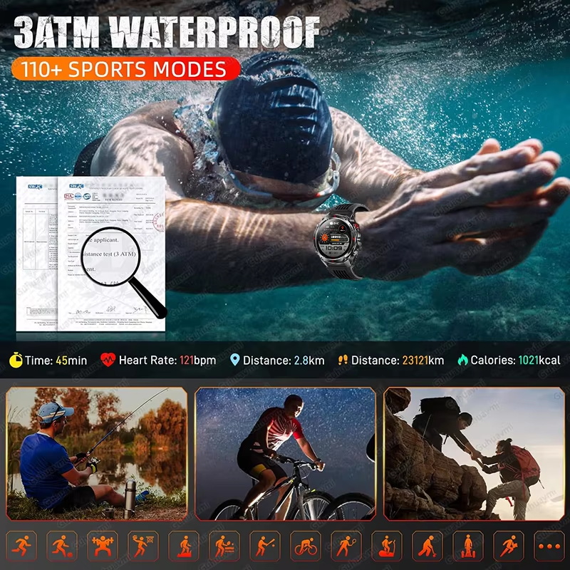Military 540mAh GPS Smart Watc - Outdoor Sport Smart Watch ulasan dan harga