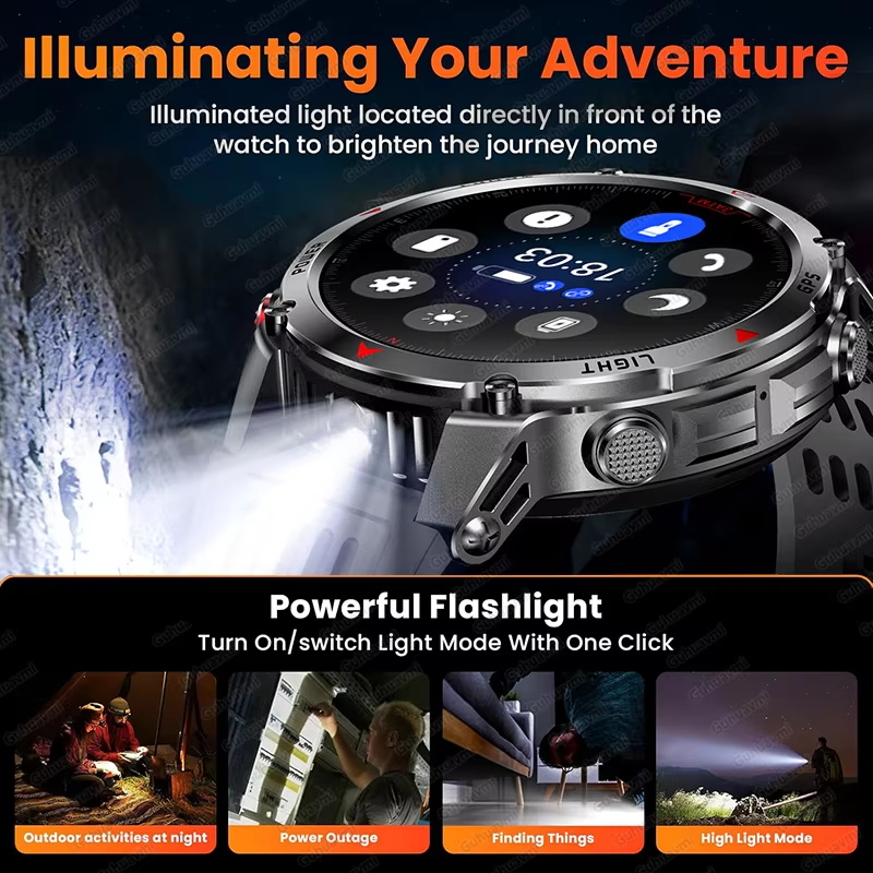 Military 540mAh GPS Smart Watc - Outdoor Sport Smart Watch ulasan dan harga