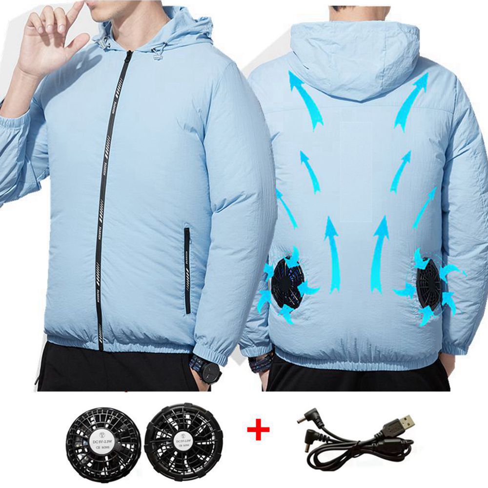 Summer Sport Fan Air Condition - Outdoor Sport Jacket Brand ulasan dan harga