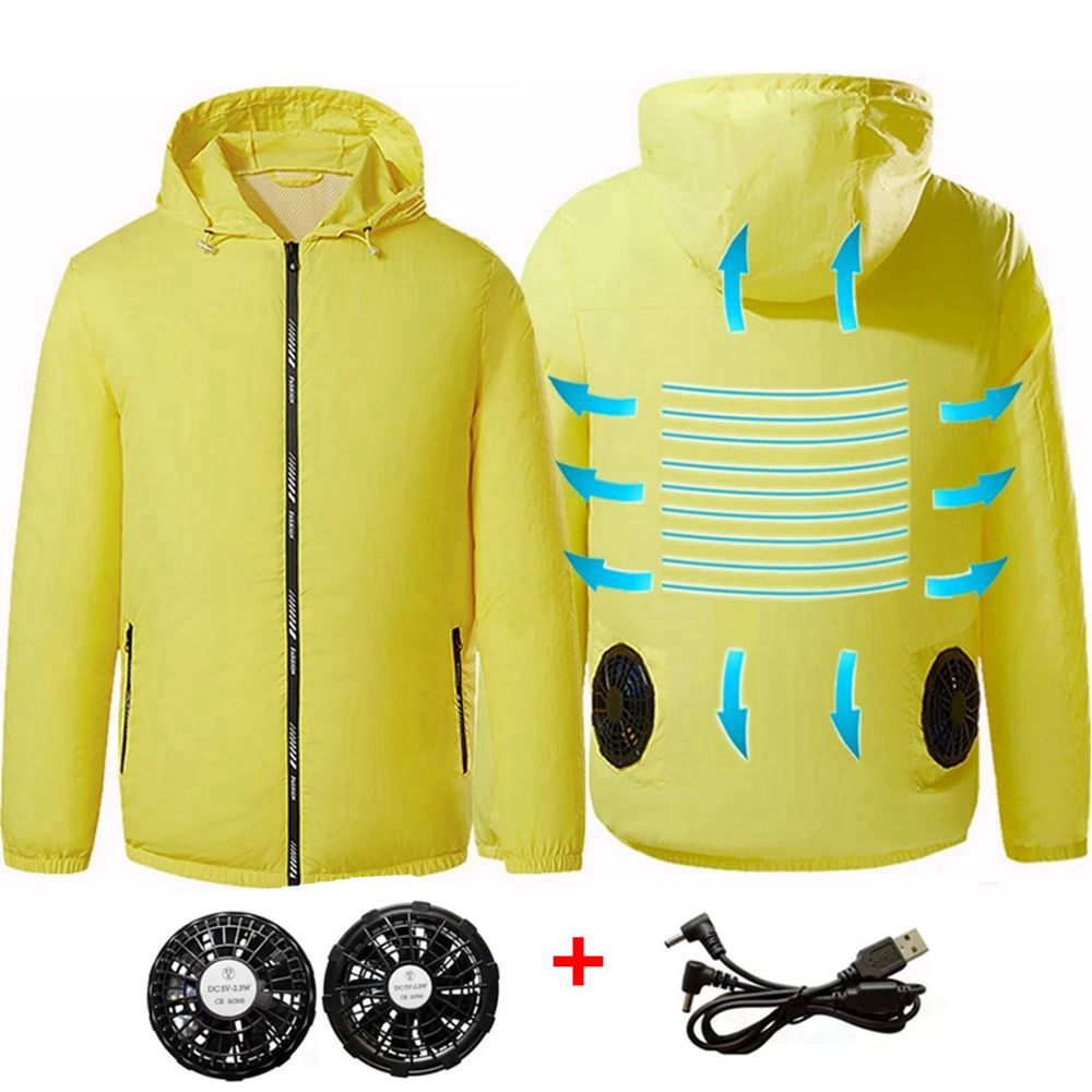 Summer Sport Fan Air Condition - Outdoor Sport Jacket Brand ulasan dan harga