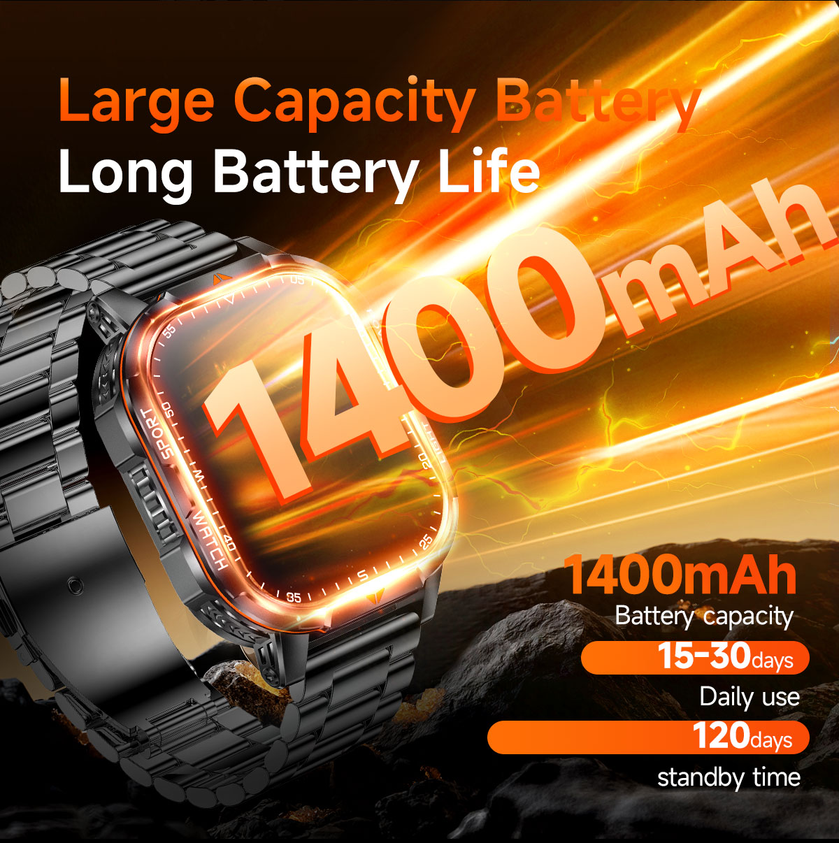 Military Smart Watch for Men,  - Outdoor Sport Smart Watch ulasan dan harga